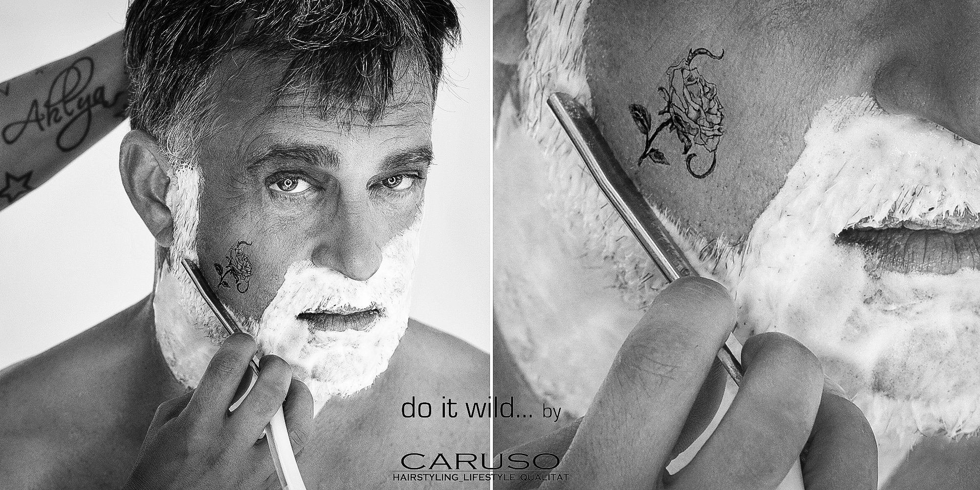 Bestager-, Classic-, Senior-, 50+ Model Michael Diehl Fotomodell aus Esslingen bei Stuttgart mit s/w Lifestyle Studio 23