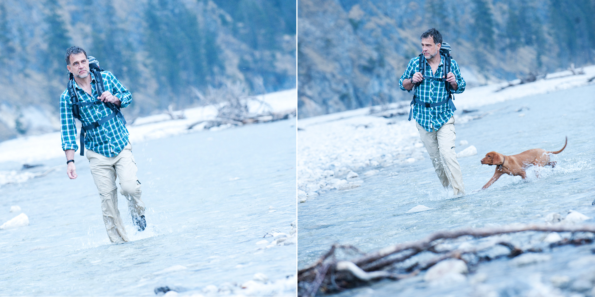 Bestager-, Classic-, Senior-, 50+ Model Michael Diehl Fotomodell aus Esslingen bei Stuttgart mit Lifestyle outdoor 20
