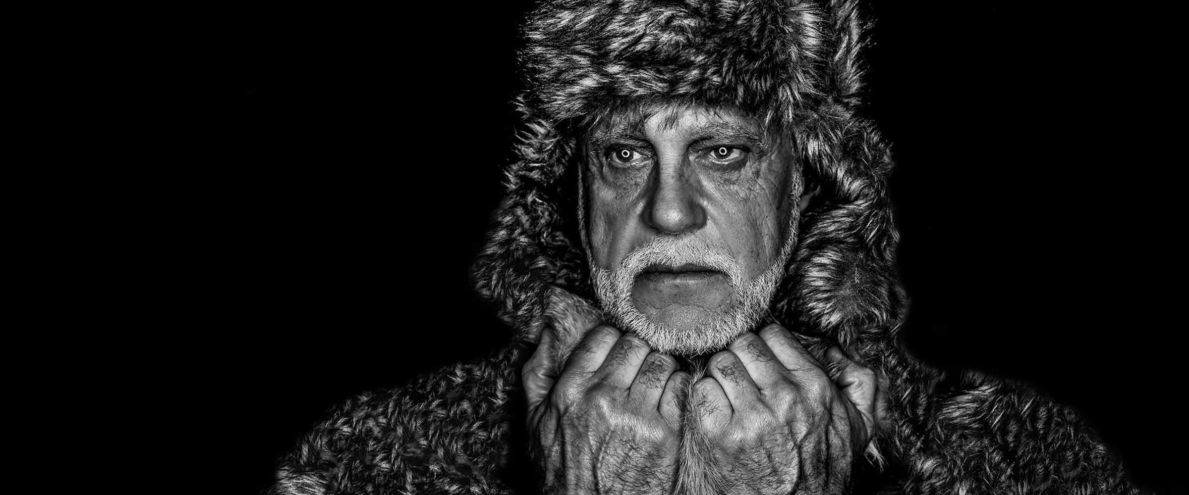 Bestager-, Classic-, Senior-, 50+ Model Michael Diehl Fotomodell aus Esslingen bei Stuttgart Portrait s/w 26
