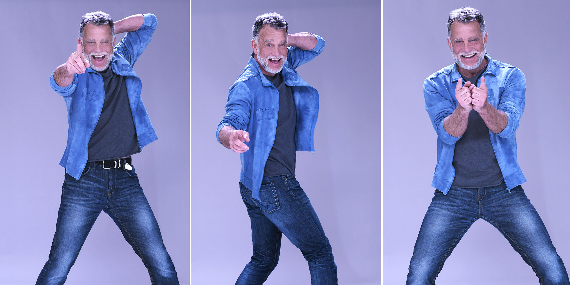 Bestager-, Classic-, Senior-, 50+ Model Michael Diehl Fotomodell aus Esslingen bei Stuttgart mit lustigen Gesichtsausdrücken 19