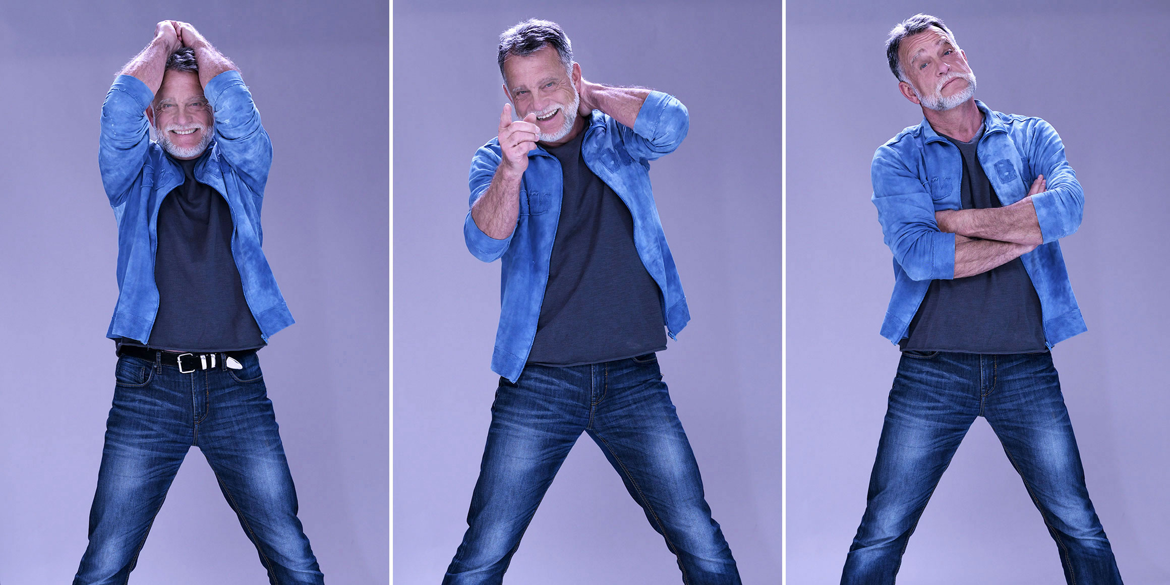 Bestager-, Classic-, Senior-, 50+ Model Michael Diehl Fotomodell aus Esslingen bei Stuttgart mit lustigen Gesichtsausdrücken 15